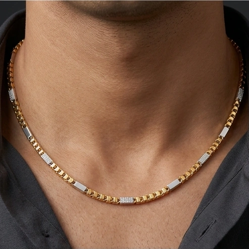 Diamond Bar Link Chain